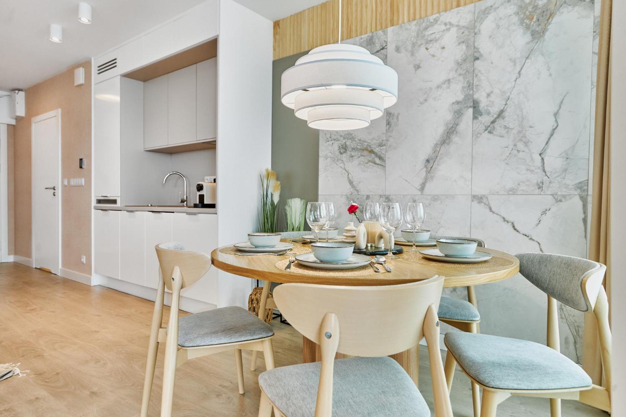 Wave Beachfront Family Apartment ミエンジズドロイェ エクステリア 写真